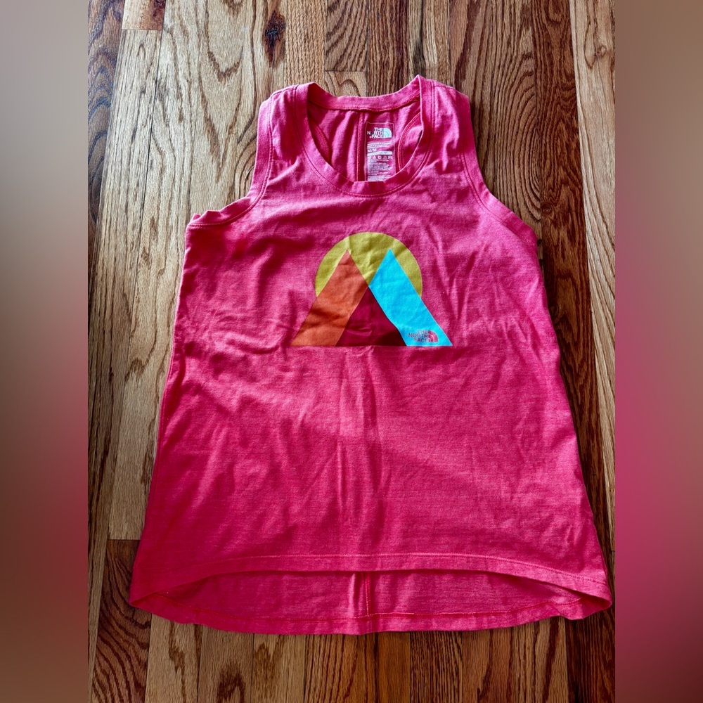 The North Face Classic Fit Coral Tank Top with Multicolor Graphic - Medium